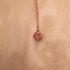 Rose gold plated necklace